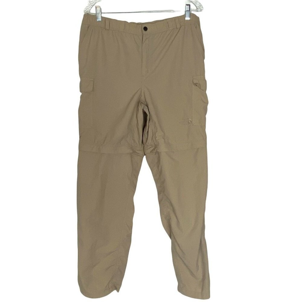 THE‎ NORTH FACE Hiking Pants Convertible Bottom Men's L Beige B46-26